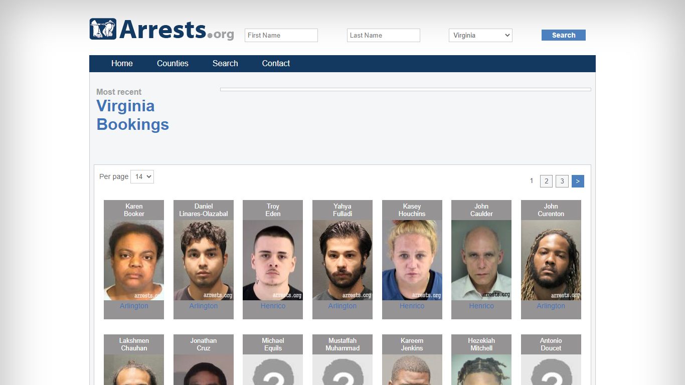 Virginia Arrests and Inmate Search